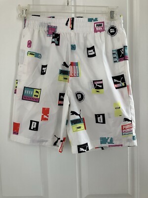 Puma Men s White Swimsuit W/graphics NWT Retail 50.00