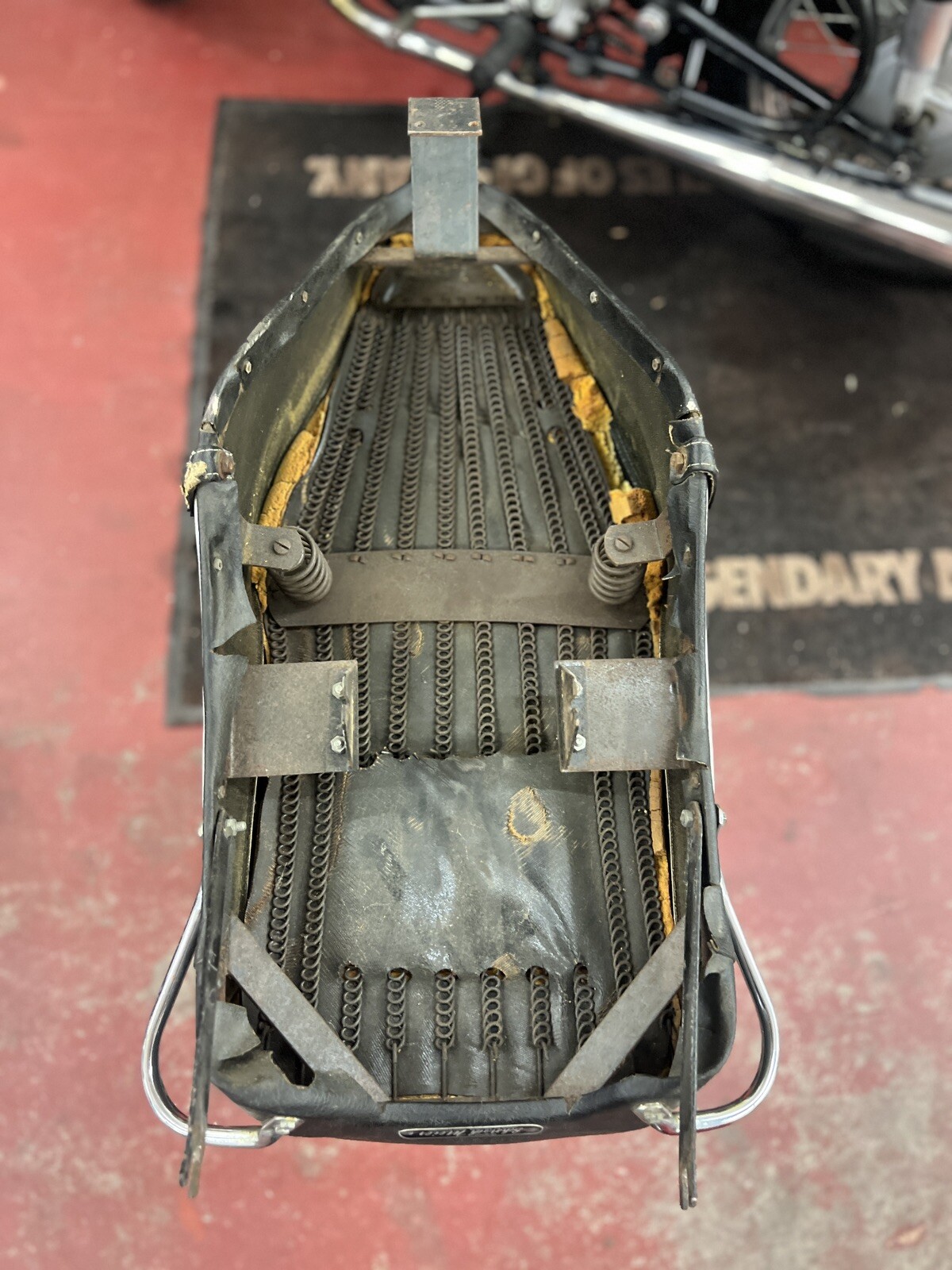 BMW R69S R60/2 R50 /2 Schorsch Meier Bench Seat EXCELLENT OEM vintage Wide