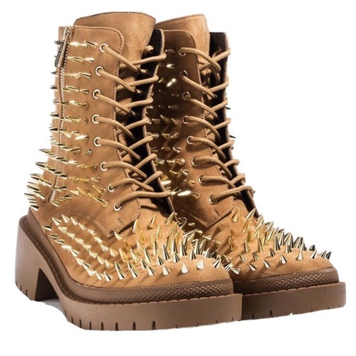 spiked combat boots