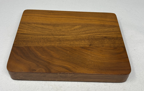 Vtg Cutco Mahogany Steak Knife Box Green Felt New Kensington 9 1/4” X 7.5” EMPTY - Picture 2 of 6