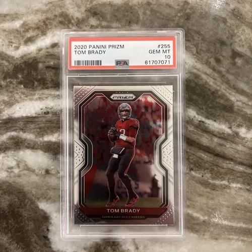 2020 Panini Prizm Tom Brady ( First Year Buc ) PSA 10