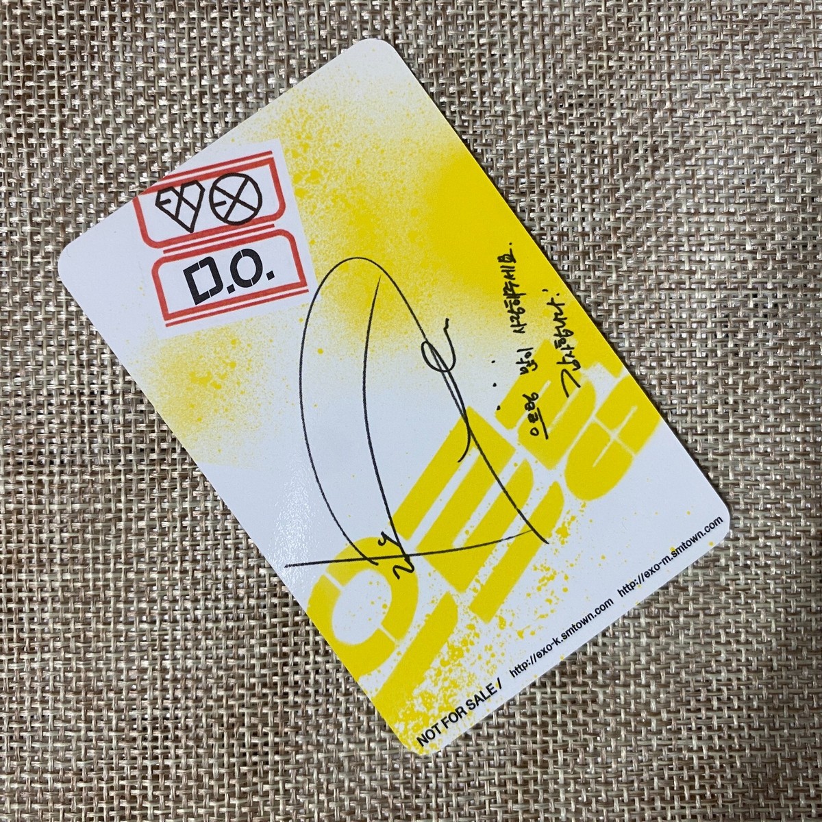 EXO D.O. [ GROWL ] Official Photocard, 1st Repackage XOXO / New