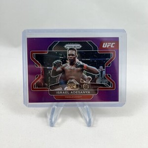 2022 Panini Prizm UFC Israel Adesanya Purple /149 #23 Card