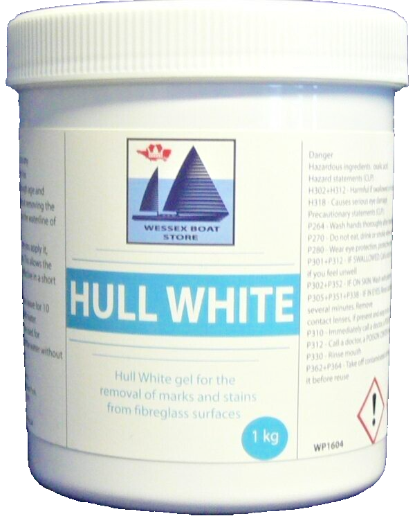 Wessex Chemical Hull White Cleaner Gell 1kg Boats Yacht Whitening