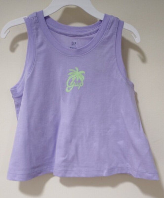 NWT Gap Kids Organic Cotton Purple Top Girl's Size S / 6-7