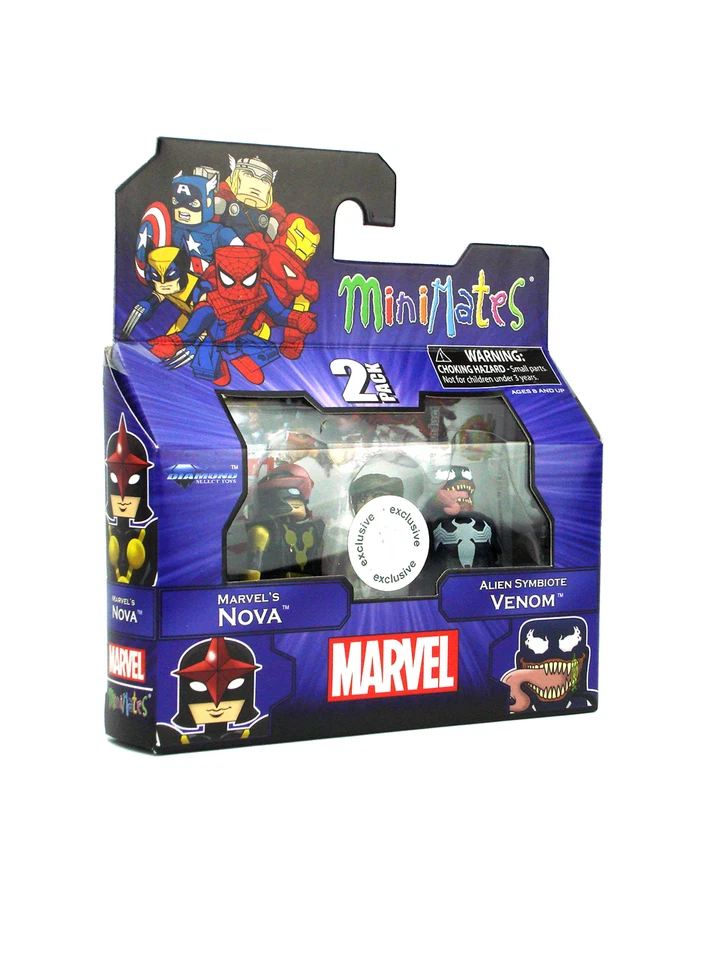 Marvel Minimates Marvel's Nova & Alien Symbiote Venom TRU Serie 17 Exclusivo Foto 2 de 4