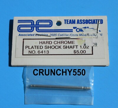 Vintage Team Associated 6413 RC10 Hard Chrome Shock Shaft 1.02 RC Part