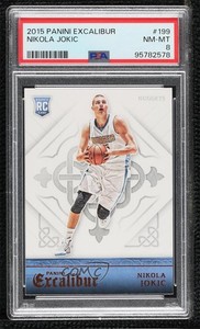 2015-16 Panini Excalibur Rookies Nikola Jokic #199 PSA 8 Rookie RC