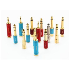 Big To Small Headphone Adapter Converter Plug 6.35 3.5mm Jack Audio Brand New