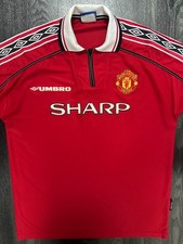 Original Umbro Manchester United 1998/1999 Home Shirt Mens Extra Large XL