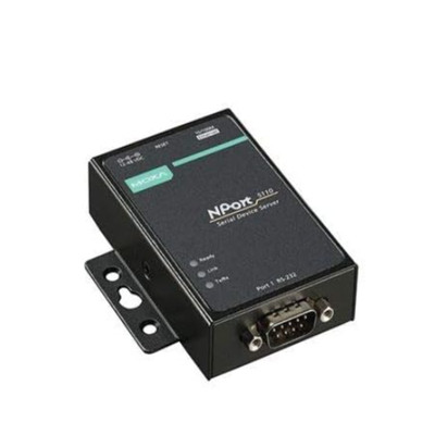 MOXA NPort 5110-T - 1 Port Serial Device Server, 10/100 Ethernet, RS232 DB9 Male