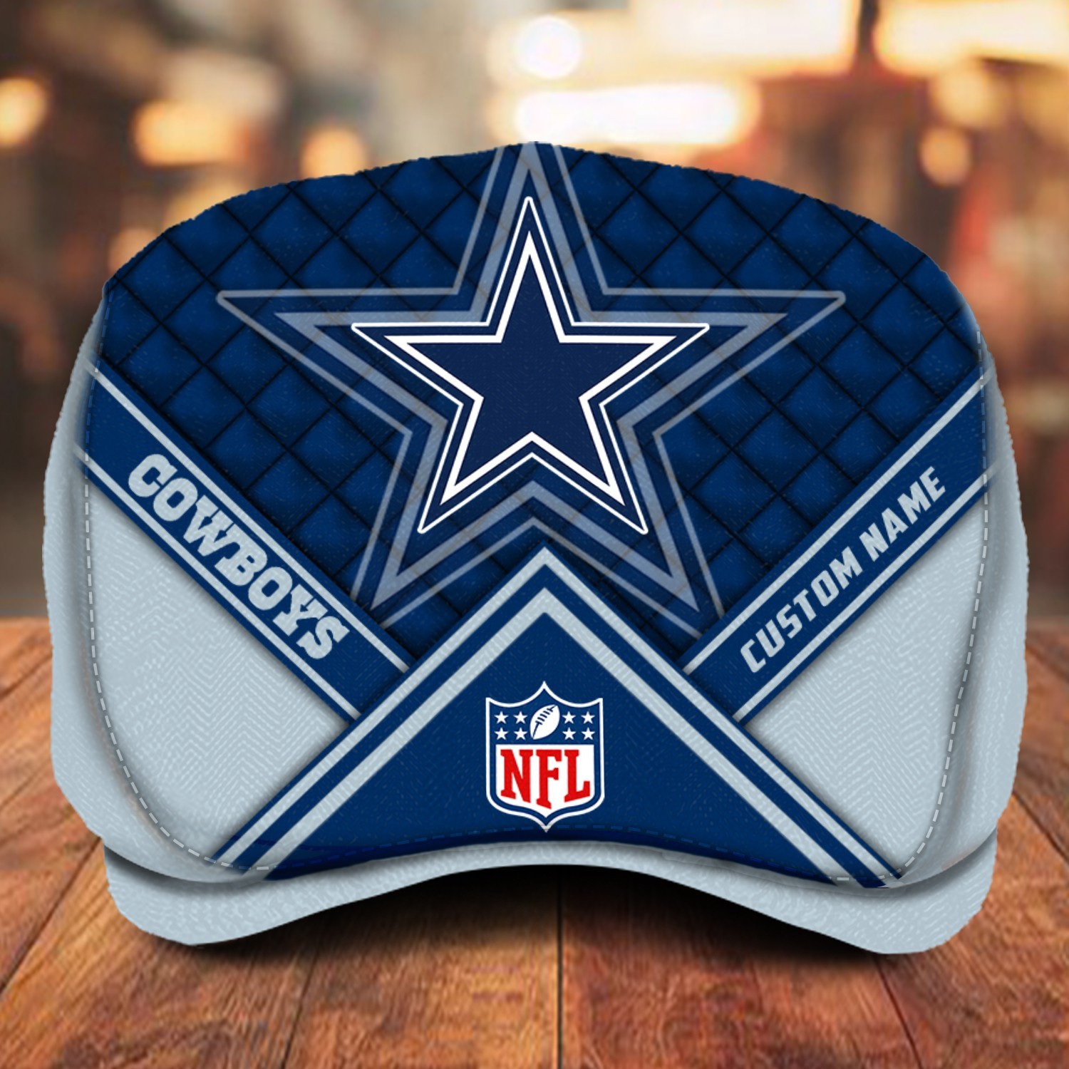Dallas Team Cowboys Custom Jeff Cap – Personalized Name NFL Fan Gift Cap M1