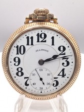 1926 Illinois Watch Co. Bunn Special 21J, 10K GF Open Face Case, 16s, RUNS