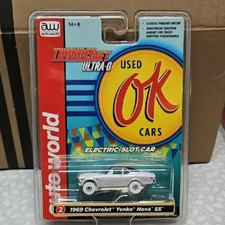 Auto World 66 Chevy Nova SS, White/Black, ThunderJet, iWheels OK USED CARS