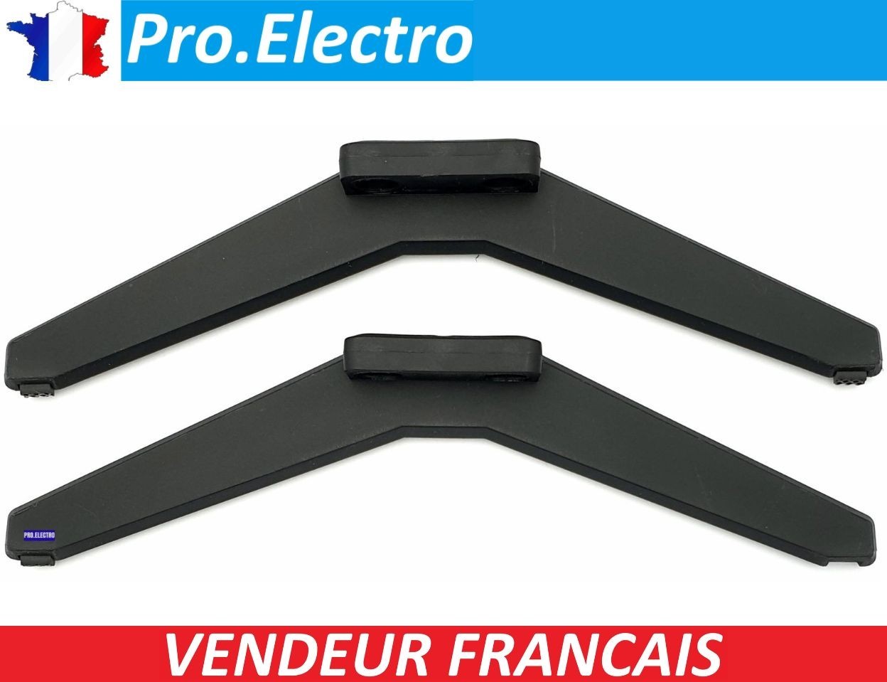 PIED support TV XYD-2 21cm Noir universel socle de remplacement stable