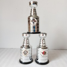 NHL Hockey Mini Stanley Cup Trophy Vintage Labatts Memorabilia 4.25” Lot of 3