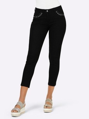 Creation L Jeans 7/8 Pants Womens 42 Black
