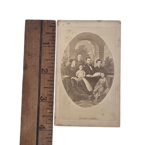 Antik 1800er CDV Foto Ulysses S. Grant Familie Bürgerkrieg Ära CDV - Bild 4 von 5