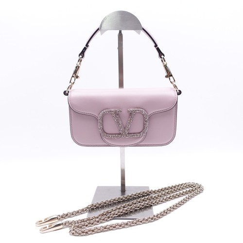 Pre-Owned Valentino Loco Pink Calfskin Shoulder Bag T10420907