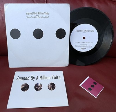 ZAPPED BY A MILLION VOLTS Miles Per Gallon, Alan Ltd numbered Indie Rock 7'' EX