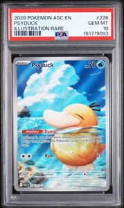 pokemon psyduck card value Own Autographed Vintage 1st Gen Limited Supply – Jason Paige Shop Illustration Rare Retreat cost Misty's Psyduck Pokémon TCG Cards