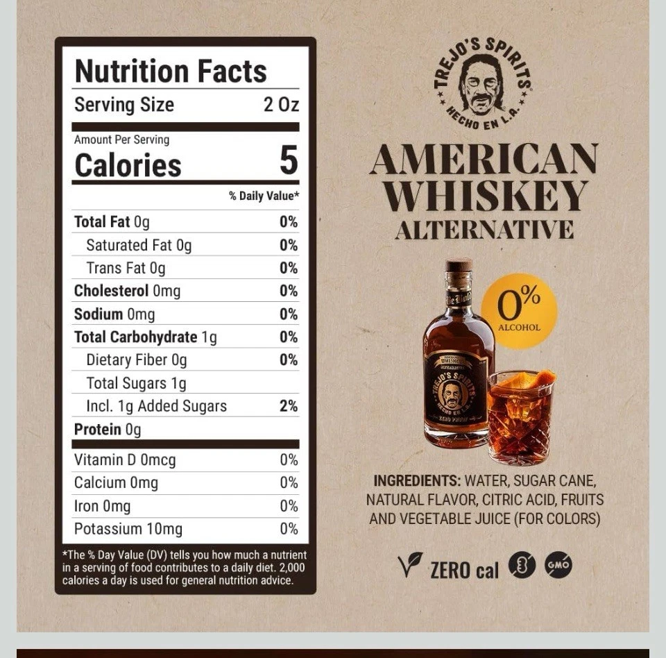 Trejo's Non Alcoholic Gin Alternative Zero Proof Beverage 20 Calorie Gluten Free - Image 2 of 4