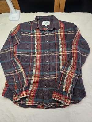 Corridor NYC Acid Plaid Trailhead Flannel HBT Brown Sz XS Cotton (Retail $225)