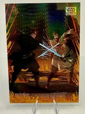 2025 Topps Star Wars Chrome Galaxy Battle On The Lava Prism Refractor /75 DOM-12
