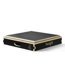 Yes4All Stackable Wooden Plyo Plyometric Anti-Slip Surface For Home Gym - - 4