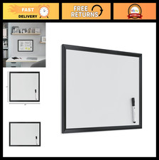 Magnetic Dry Erase Board 24" x 18" - Black Wood Frame, Perfect for Home  Office
