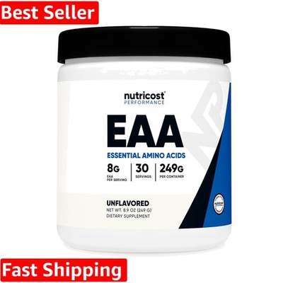 EAA Powder 30 Servings Unflavored - Essential Amino Acids - Non-GMO, Gluten F...