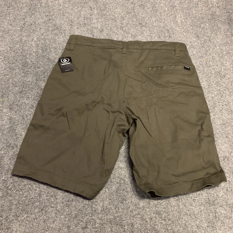 VOLCOM Mens Chino Shorts Size 28 Pockets Cotton Blend - Image 2 of 4