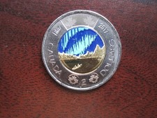 2017 $2 Dance Of The Spirits Glow In The Dark Colour Coin Canada Toonie 150th