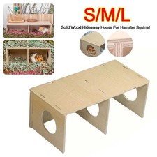 Solid Wood Hamster Nest Hamster Shelter  for Hamster Squirrel Small Pet