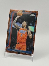 25-26 Topps Chrome NBA Jaylin Williams Thunder Basketball Border Refractor #105