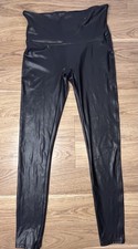 Spanx 2437 Women's Faux Leather L Leggings - Black