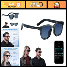 Smart Glasses with AI Interpreter, Bluetooth Speakers, Touch Control, TR90 Frame