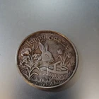 SILVER - 1 OZ HAPPY EASTER .999 SILVER - BUNNY BASKET TULIPS EGGS shipping bmwt.