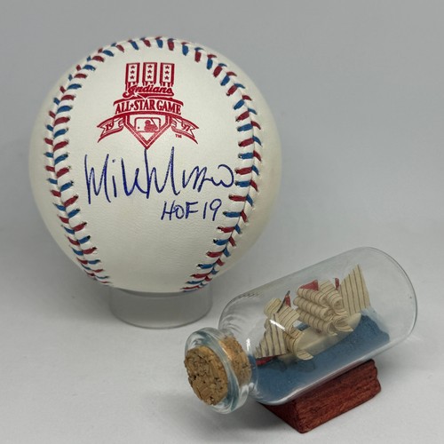 Mike Mussina firmato Rawlings 1997 All Star Game logo baseball JSA COA HOF A4202 - Foto 1 di 3