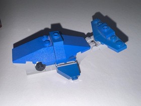Vintage LEGO Creator Whale 7871 & Custom Hand Built Ship Red/Brown Pieces