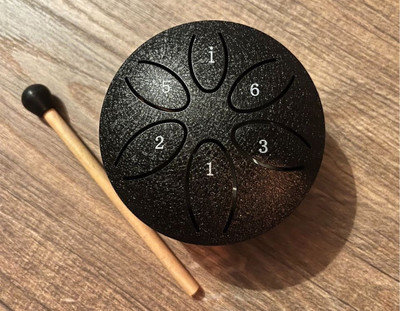 Stahlzungentrommel ++ Handpan ++ Trommel ++ Yoga ++ Neu ++ Schwarz