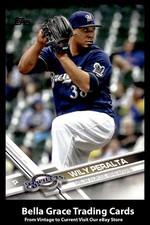 2017 Topps Wily Peralta #70 Milwaukee Brewers MLB Baseball 