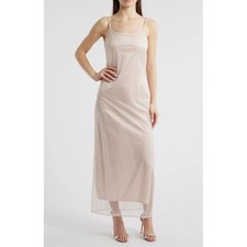 NWT WAYF Helena Beaded Cocktail Dress Pink Size Small Formal Party Sparkle