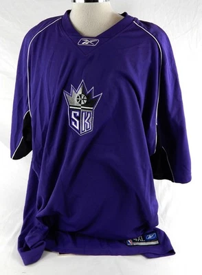2004-05 Sacramento Kings Chris Webber #4 Game Used Purple Warm Up Shirt 20 P 4XL - Image 1 of 4