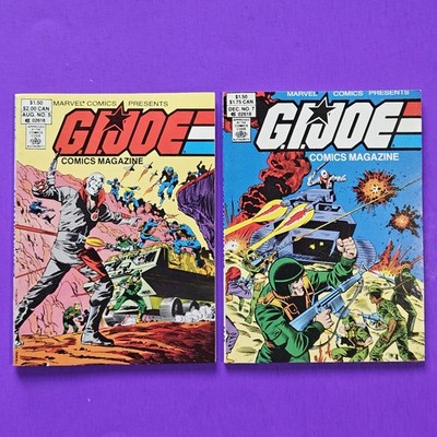 Lot Of 2 G.I. Joe Comics Magazine Digests #5 & #7 Marvel 1987 GI JOE ARAH (c)