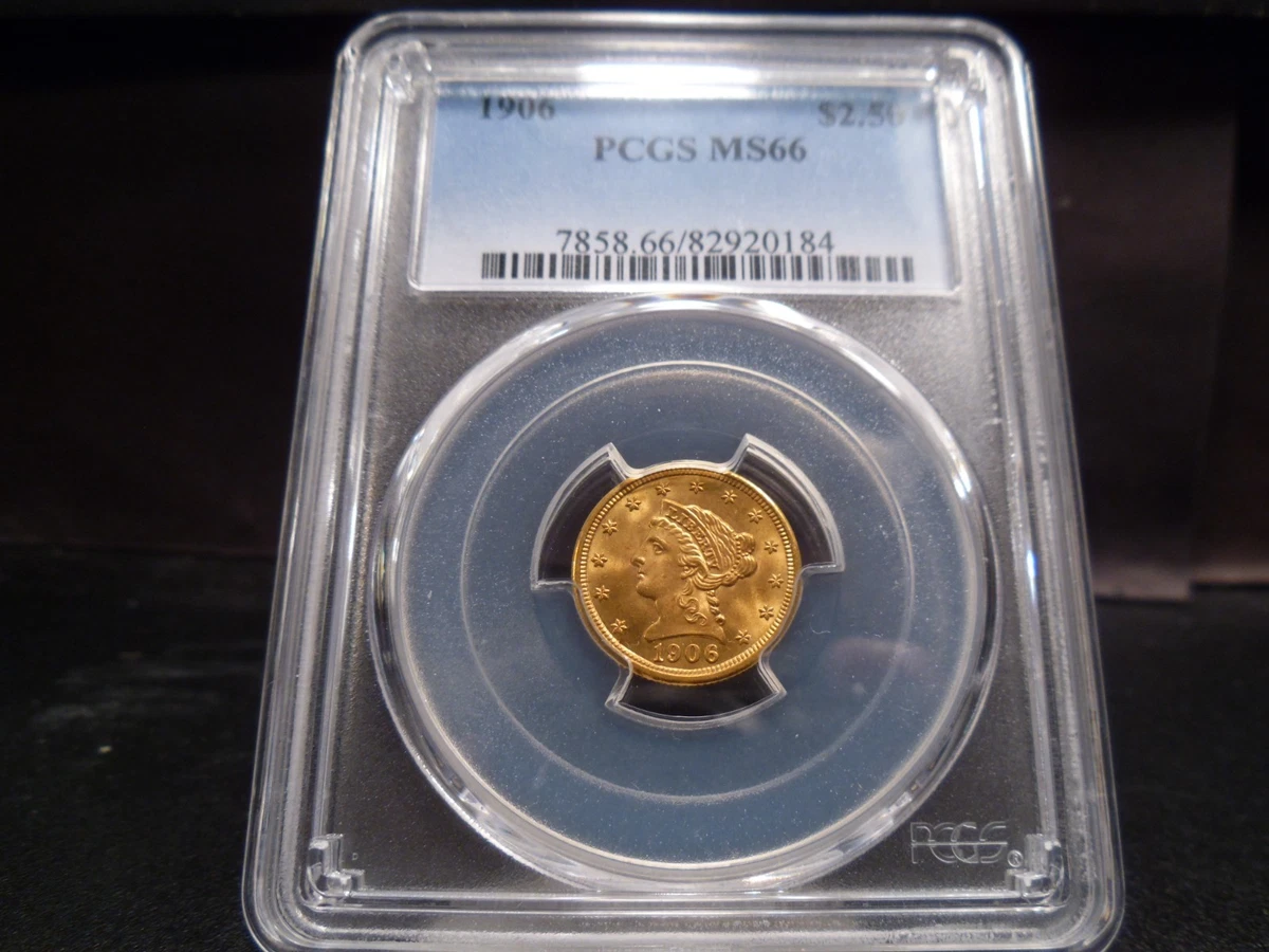 1906 Year Quarter Eagle $2.50 US Gold Coins (Pre - 1933) for sale