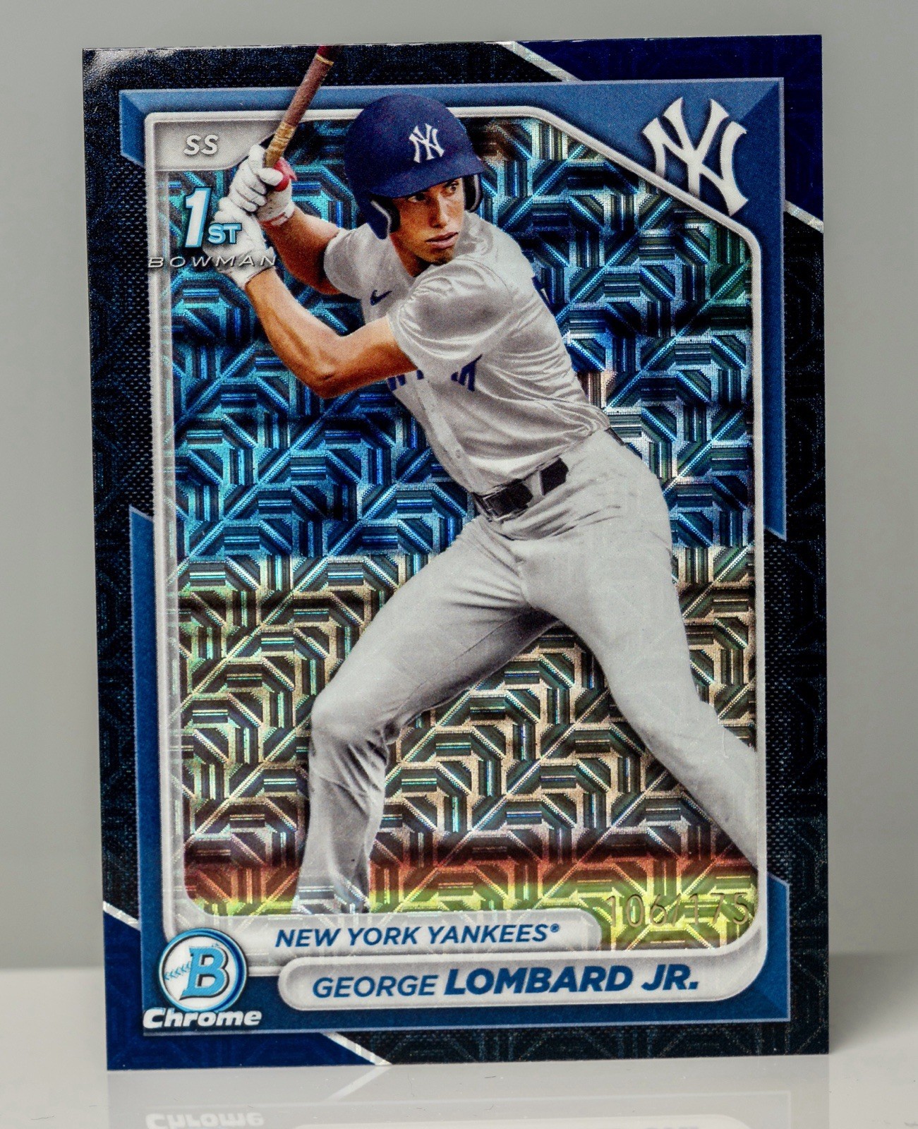 2024 Bowman Chrome Prospects George Lombard Jr. #BCP-79 Navy Mojo Refractor /175