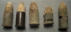 Lot of 5 Dug Civil War .52 cal. Spencer Bullets from Port Hudson