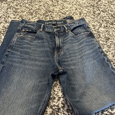 American Eagle Jeans Size 6 Long low-Rise Strigid Baggy Wide Leg Pants
