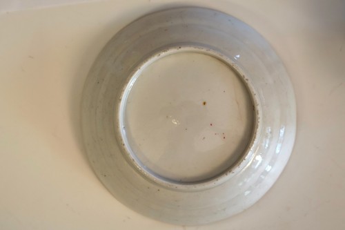 Ancienne tasse et soucoupe tigre du Bengale en porcelaine anglaise dragons dans compartiments - Photo 4/11